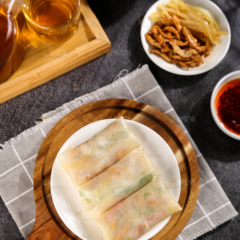 深底上的筋饼卷
