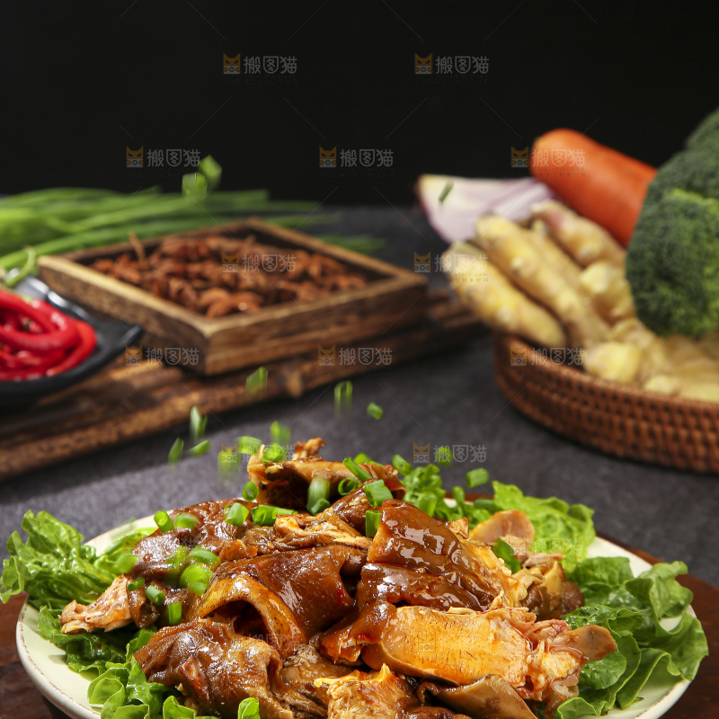 深底上的羊头肉