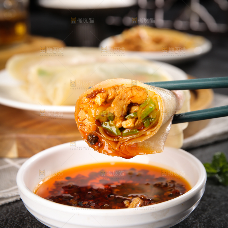 深底上的筋饼卷