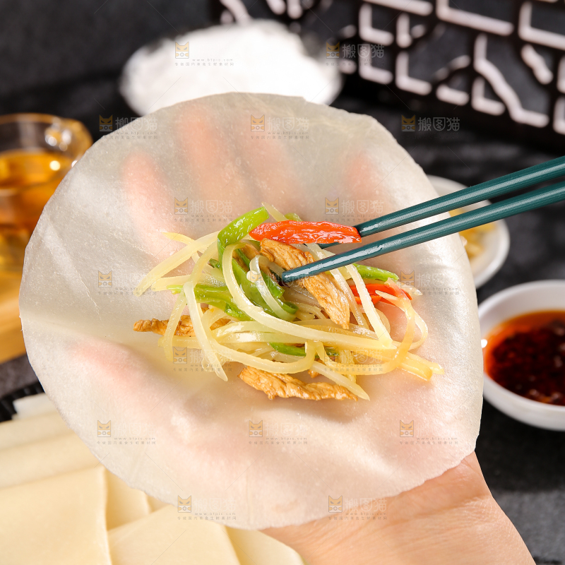 深底上的筋饼卷