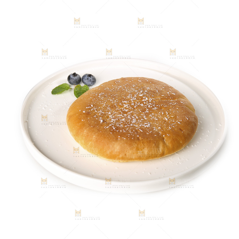 白底上的披萨饼