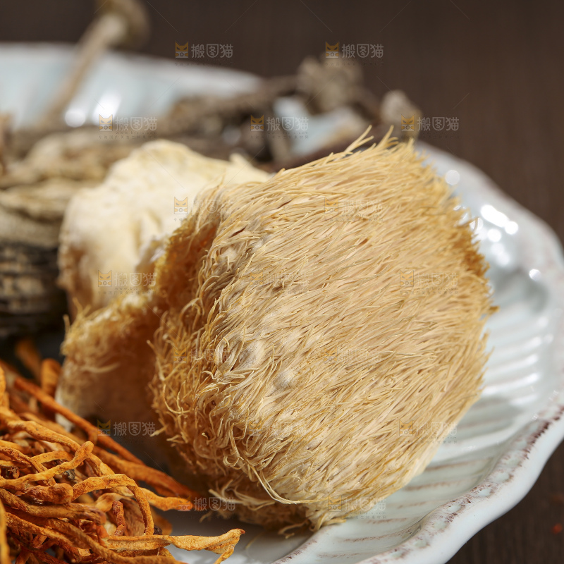 木底上的菌菇汤