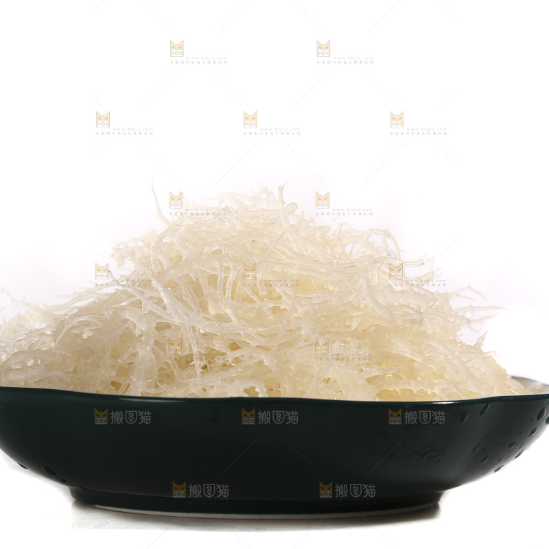 白底上的龙须菜