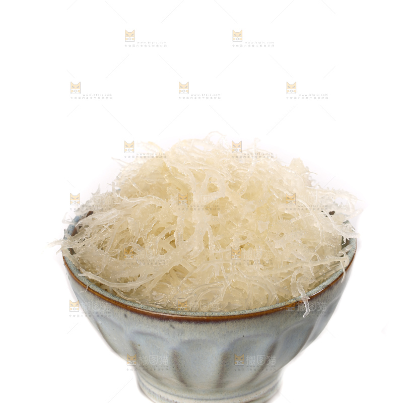白底上的龙须菜