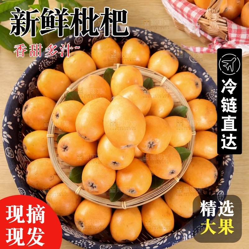 篮子里装着大枇杷