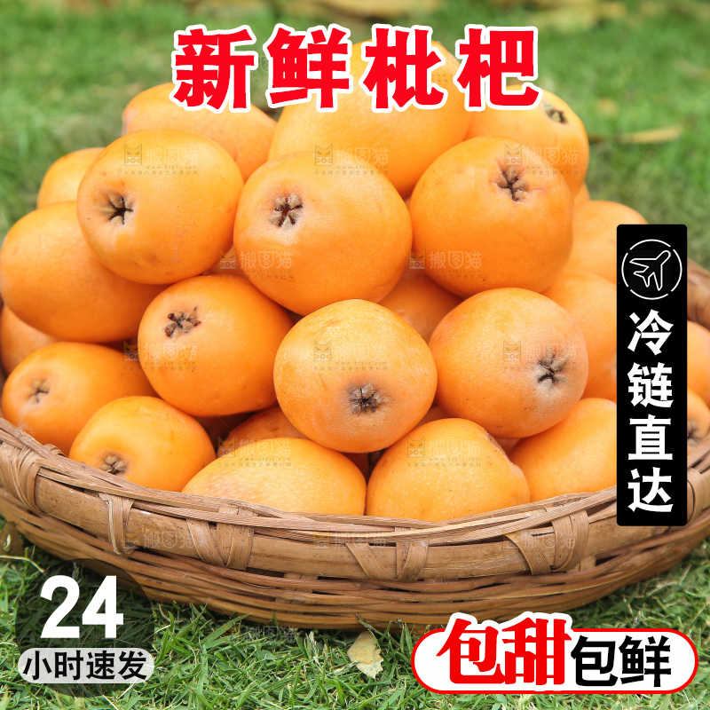 篮子里装着大枇杷
