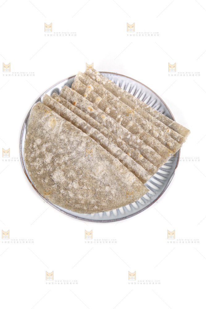 白底上的全麦卷饼