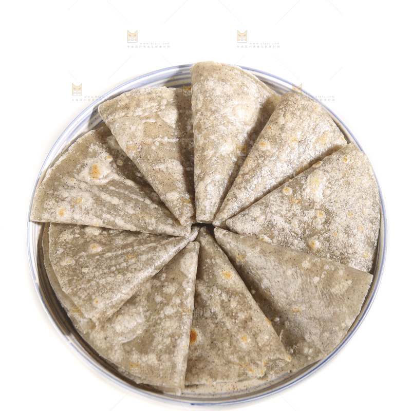 白底上的全麦卷饼