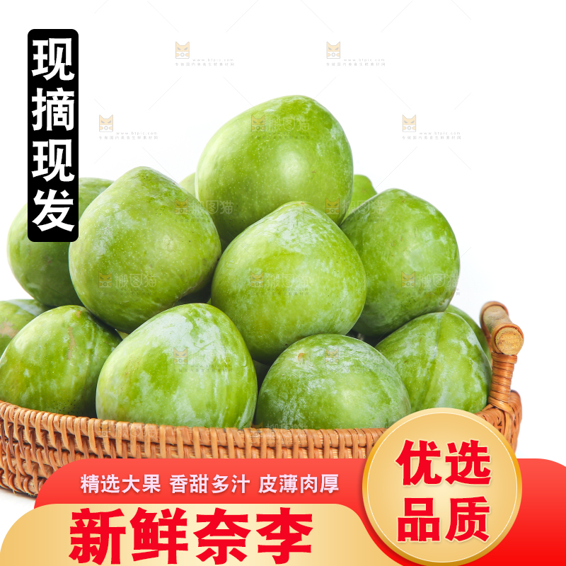 白底上的奈李