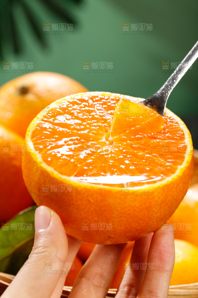 深底上的爱媛果冻橙