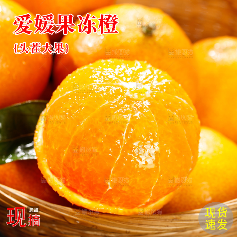 深底上的爱媛果冻橙
