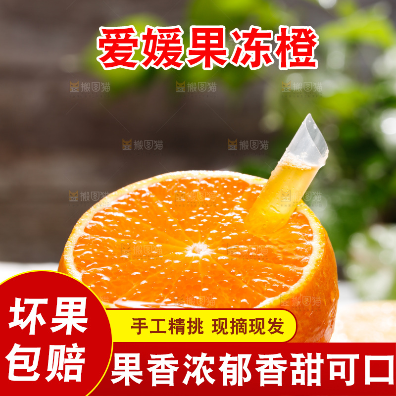 深底上的爱媛果冻橙
