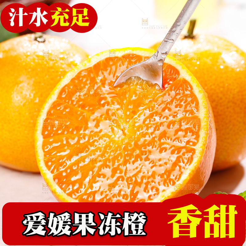 浅底上的爱媛果冻橙