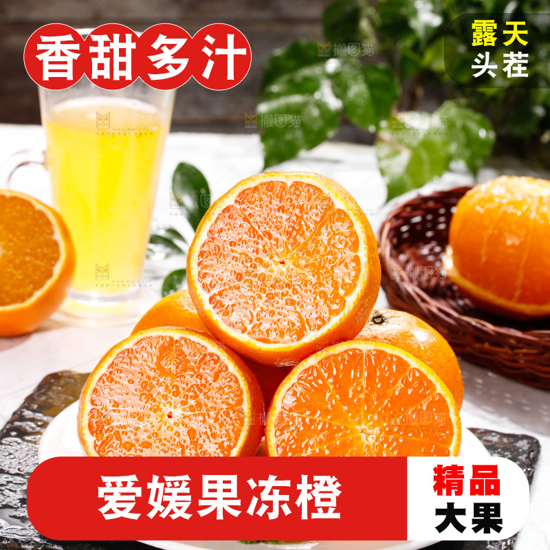 浅底上的爱媛果冻橙