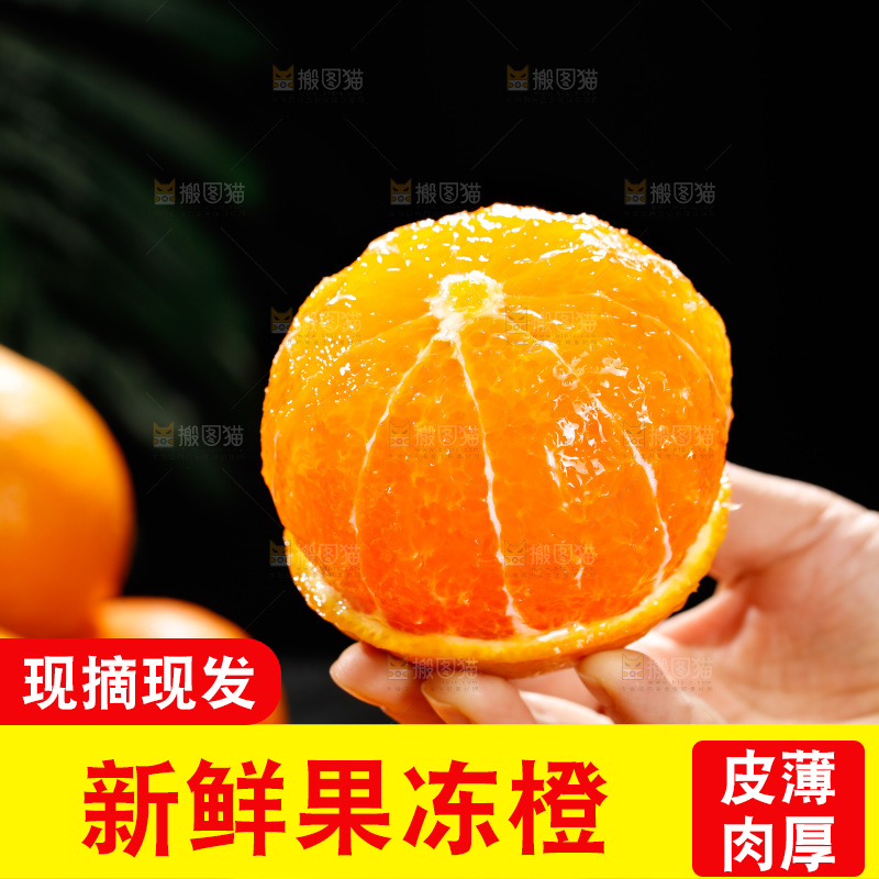 深底上的爱媛果冻橙