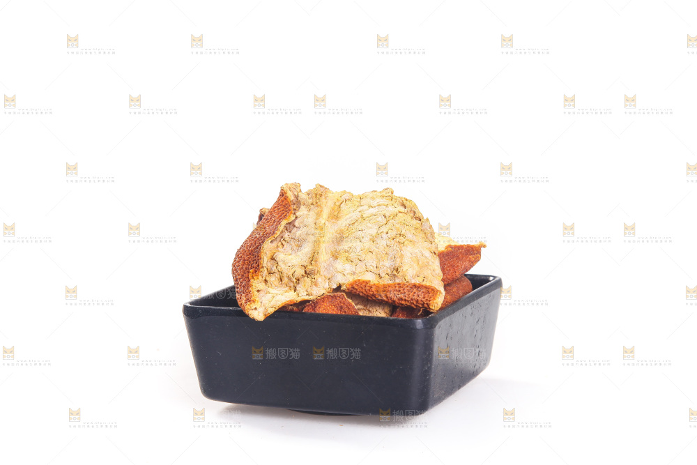 白底上的陈皮