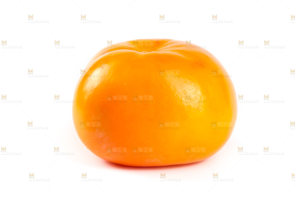 白底上的脆柿