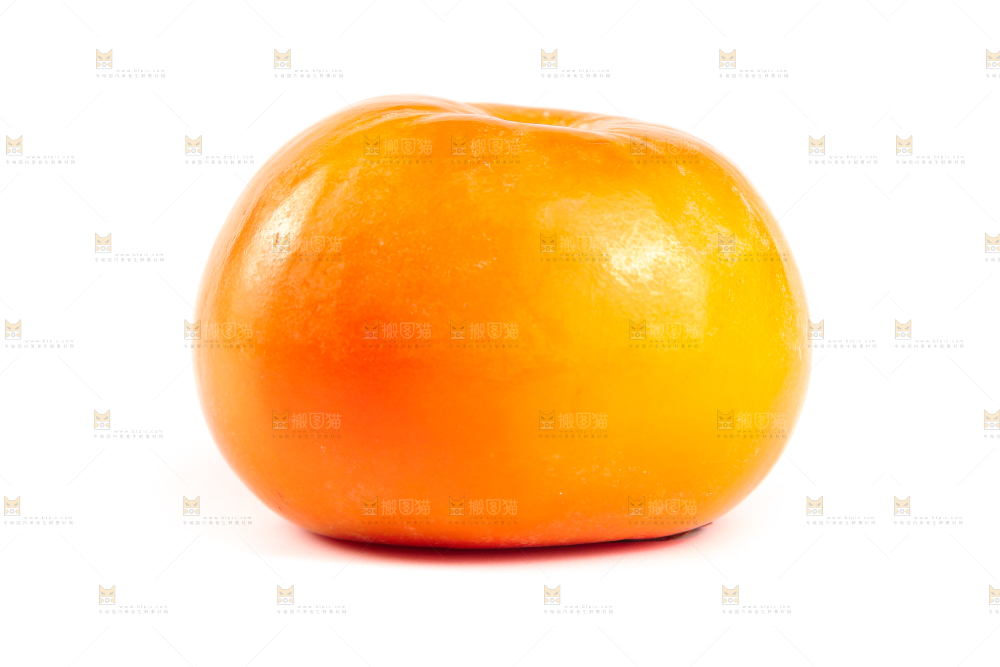 白底上的脆柿