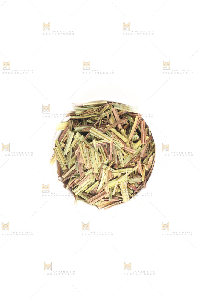 白底上的香茅草