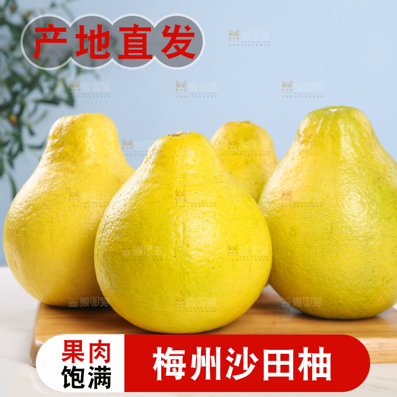 浅底上的沙田柚