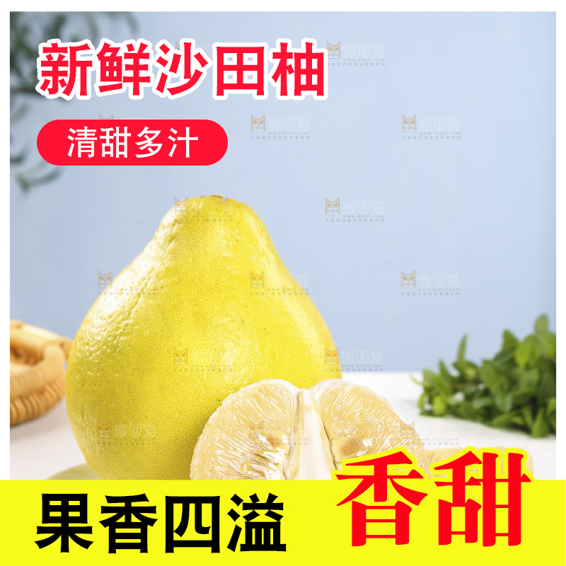 浅底上的沙田柚