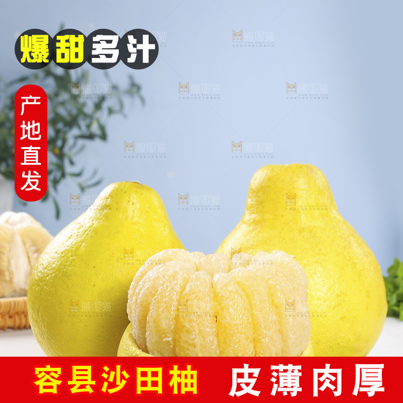 浅底上的沙田柚