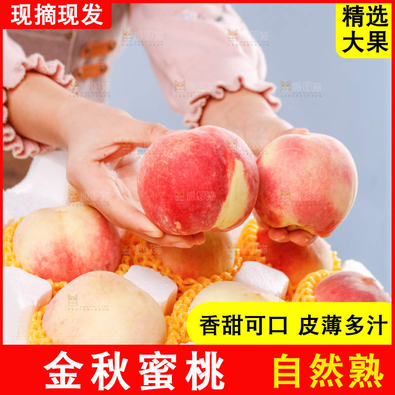 浅底上的金秋红蜜桃