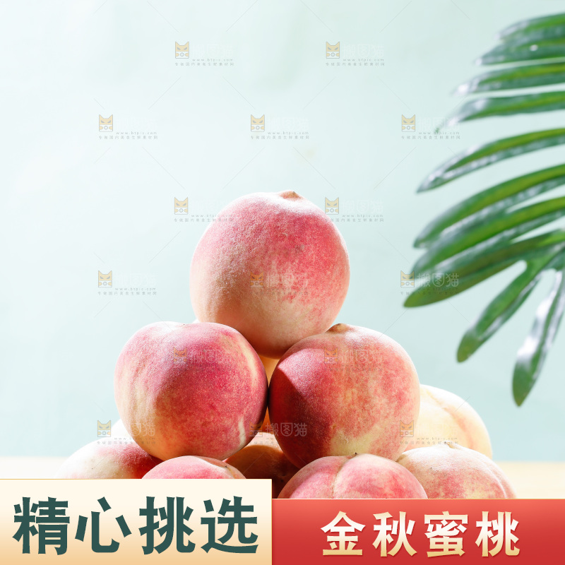 浅底上的金秋红蜜桃