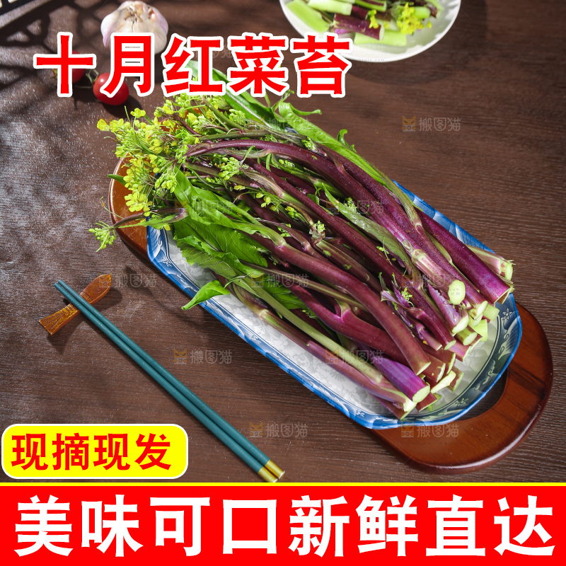 深底上的红菜苔
