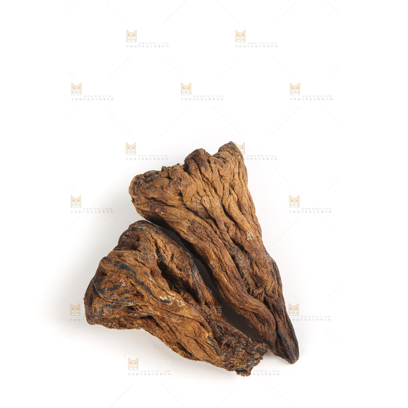 白底上的风干芥肉