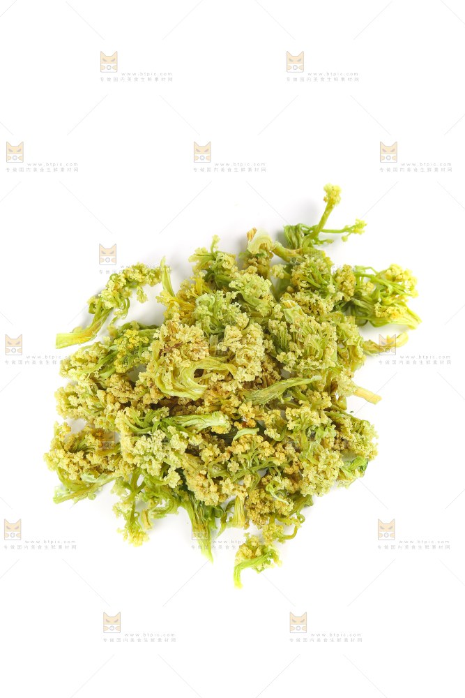 白底上的干花菜