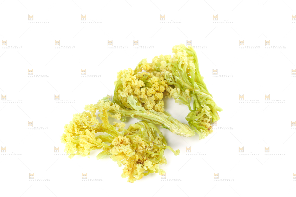 白底上的干花菜
