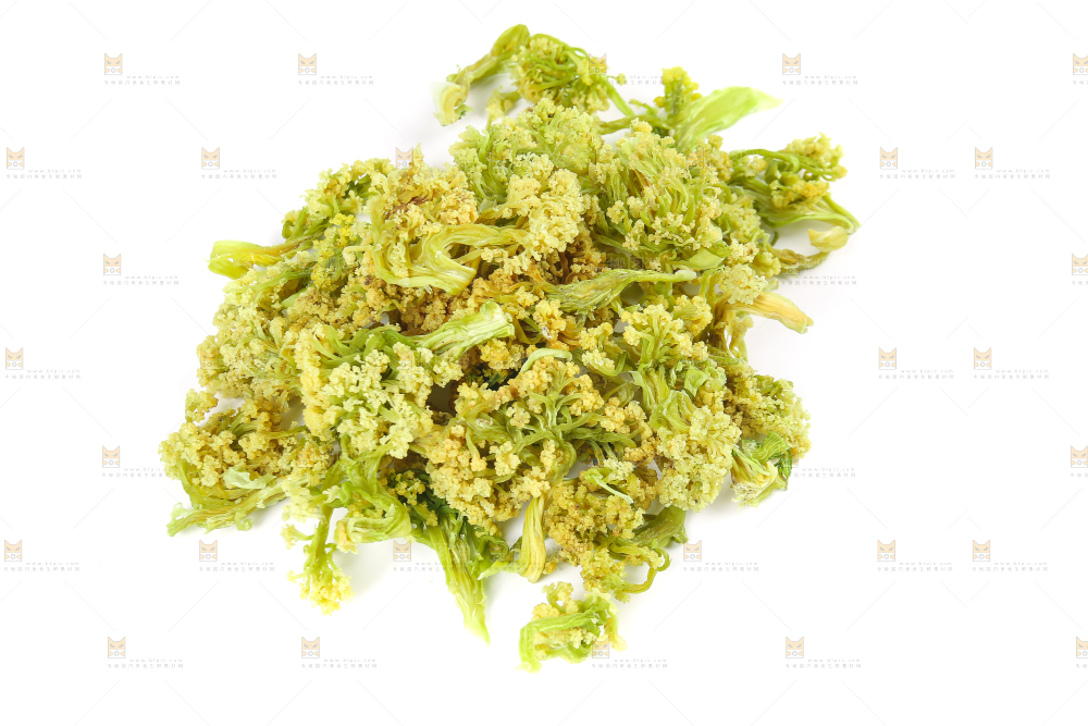 白底上的干花菜