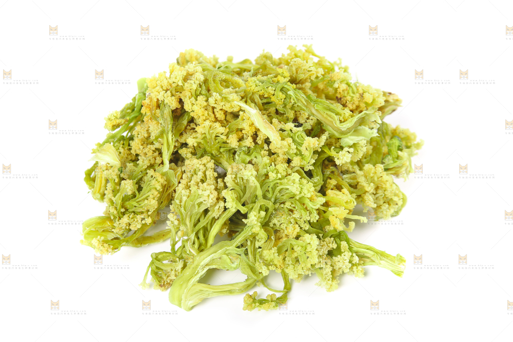 白底上的干花菜