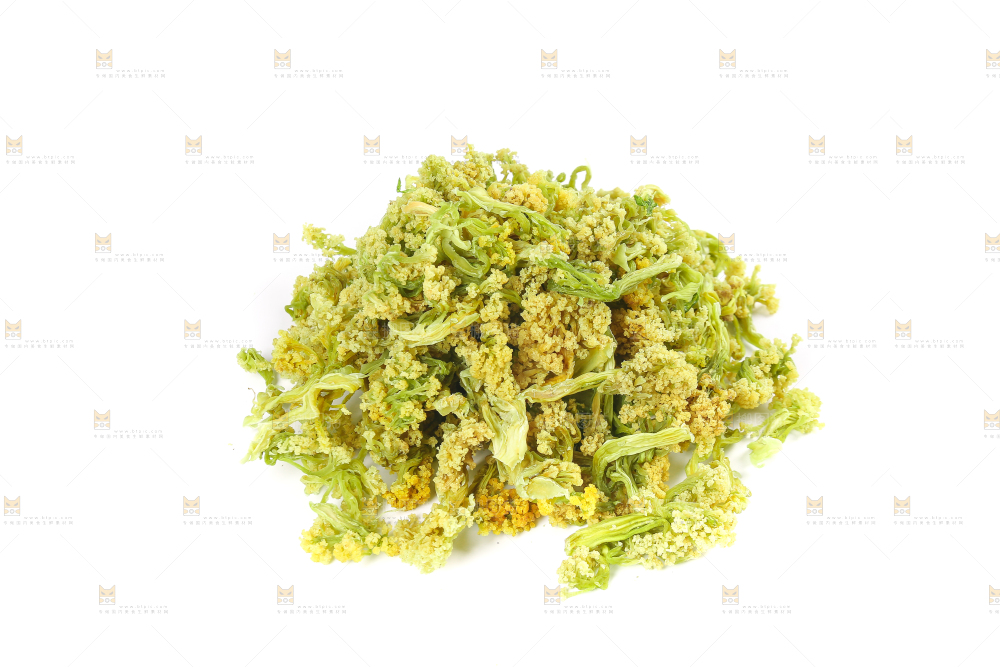 白底上的干花菜