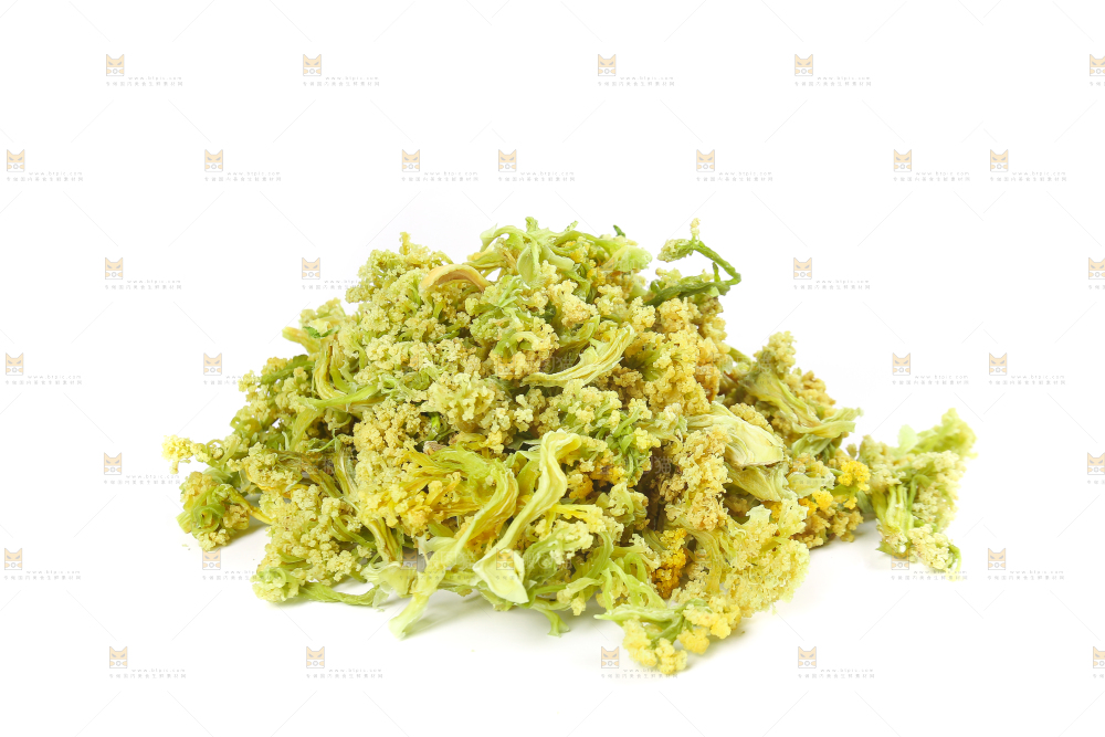 白底上的干花菜