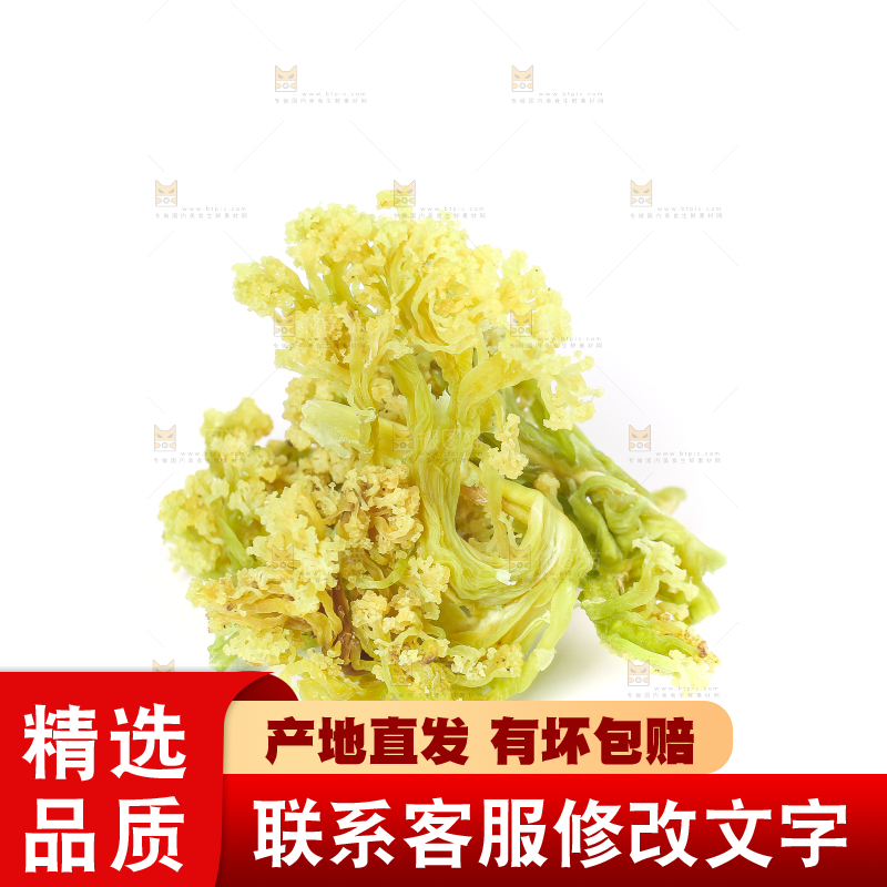 白底上的干花菜
