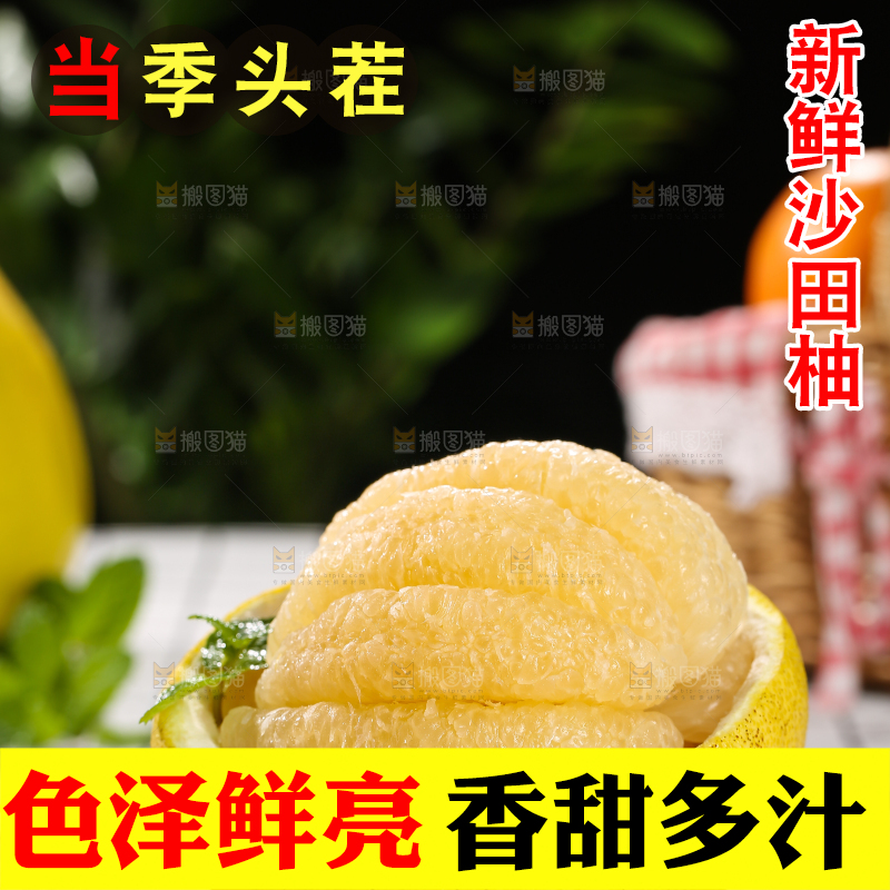 浅底上的沙田柚