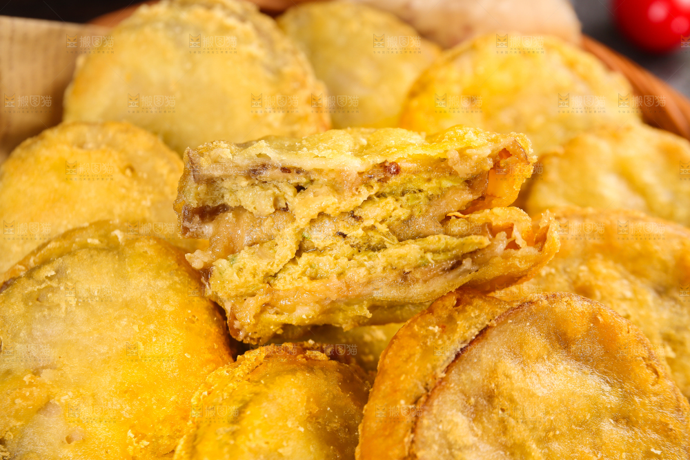 深底上的炸藕夹