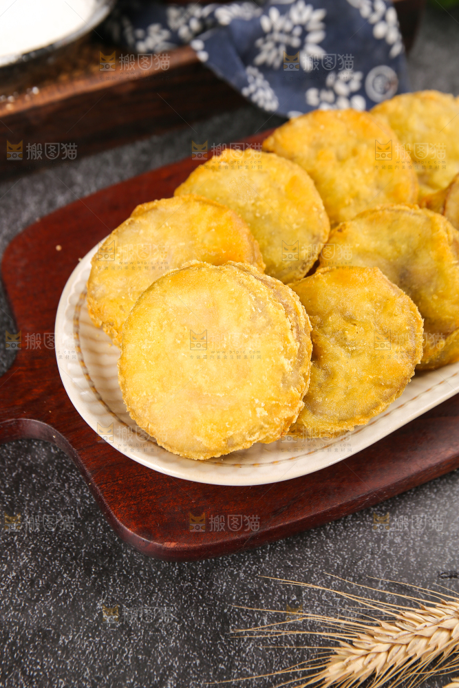 深底上的炸藕夹