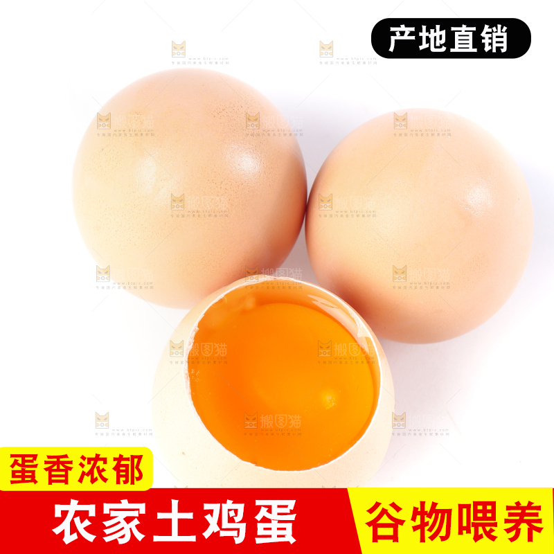白底上的土鸡蛋