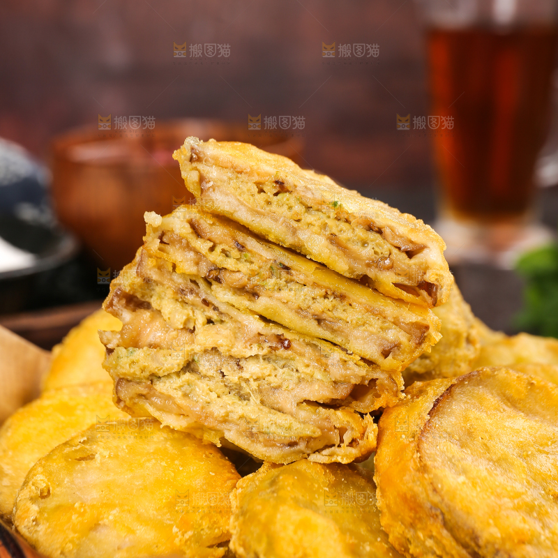 深底上的炸藕夹