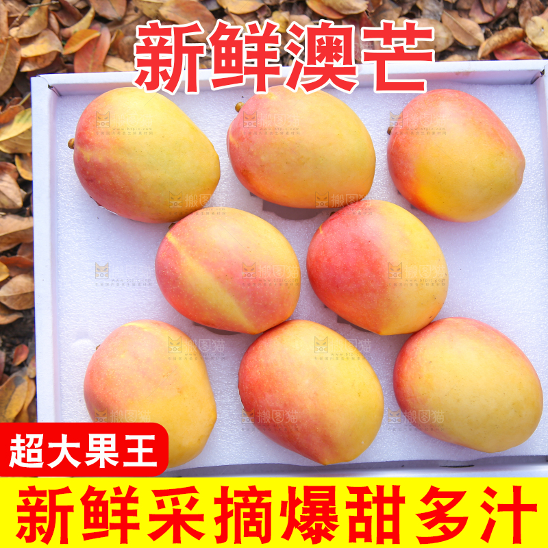 地上放着一盒澳芒