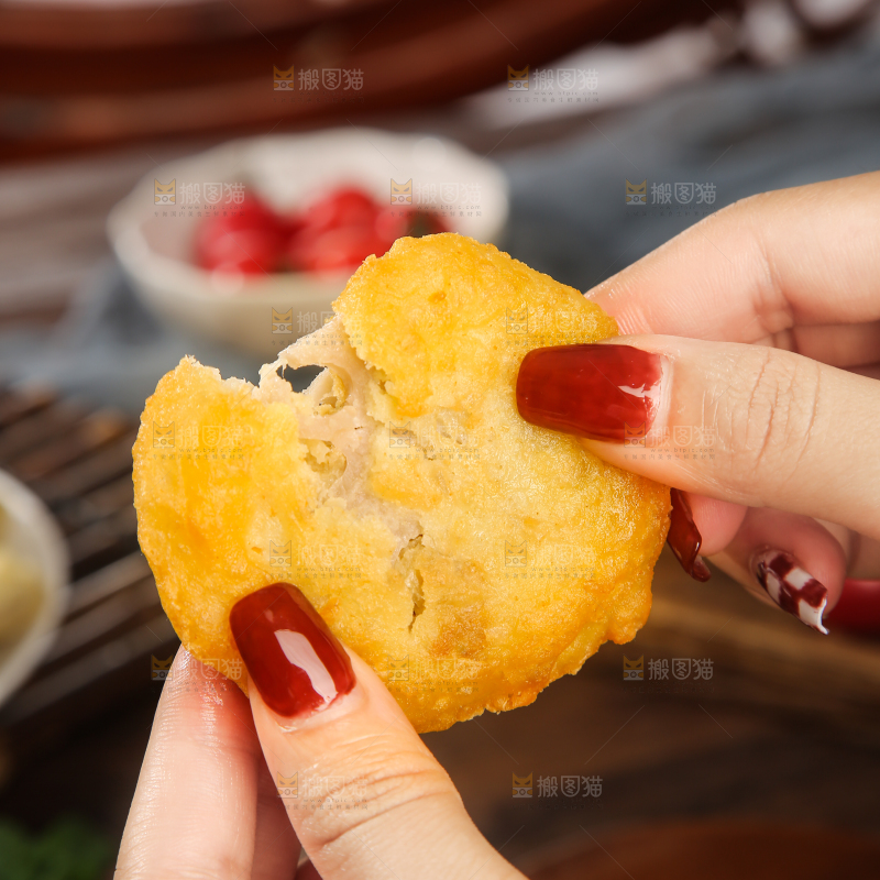 木底上的藕夹