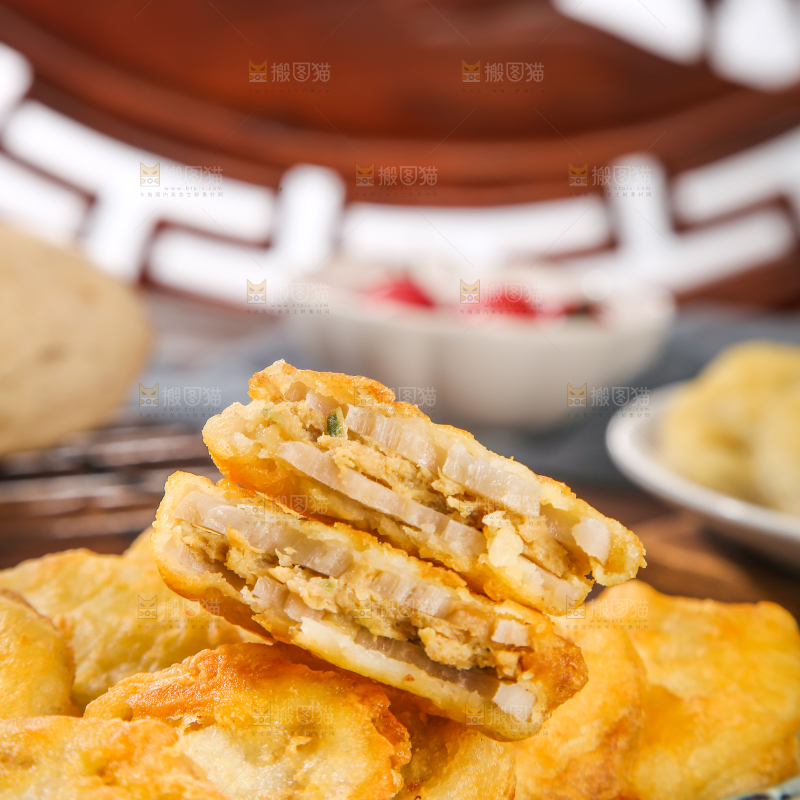 木底上的藕夹