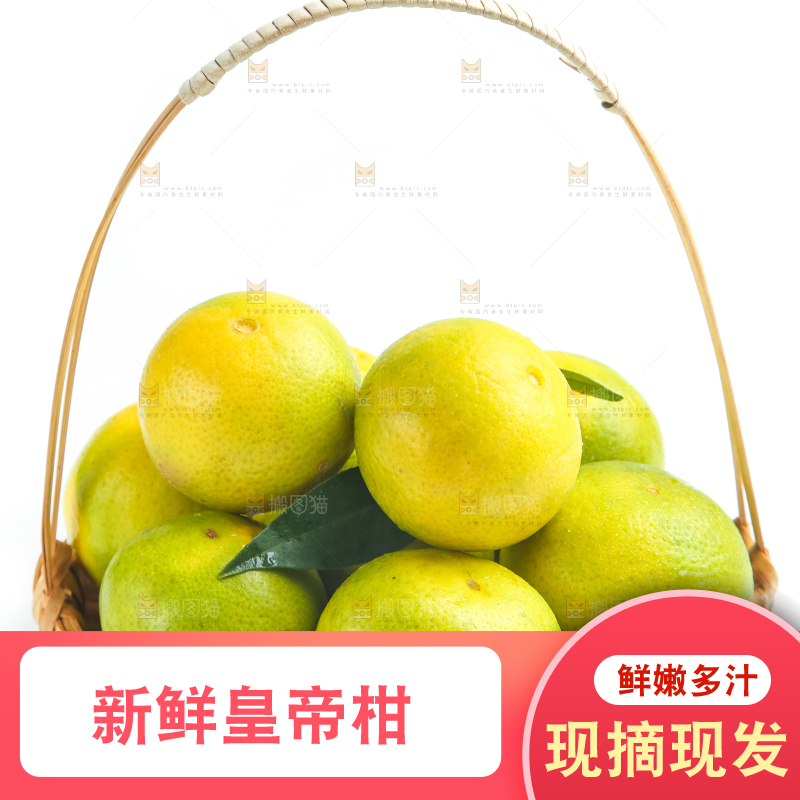 白底上的皇帝柑