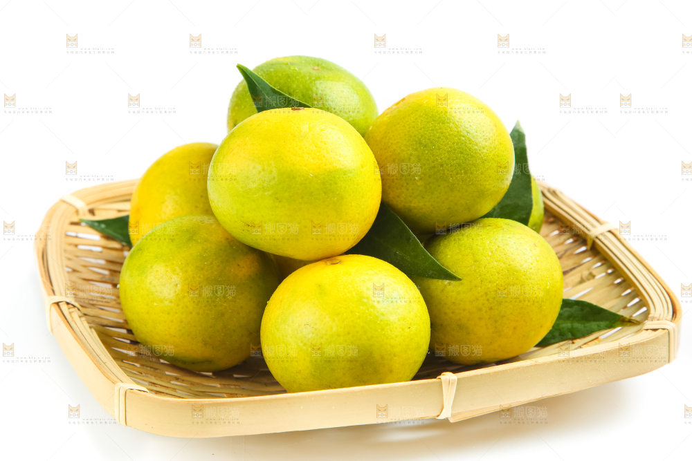 白底上的皇帝柑