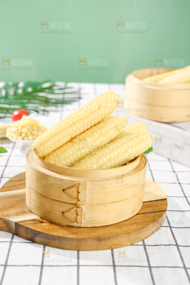 浅底上的手指糯玉米