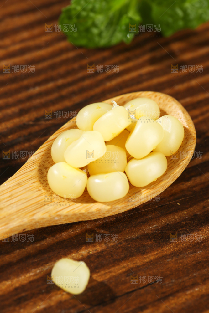深底上的拇指小玉米