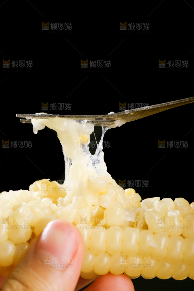 深底上的拇指小玉米